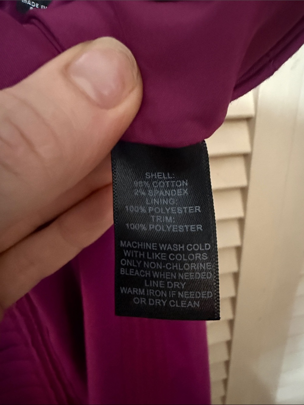 White House Black Market Magenta Ribbed Panel Pencil Skirt View 4